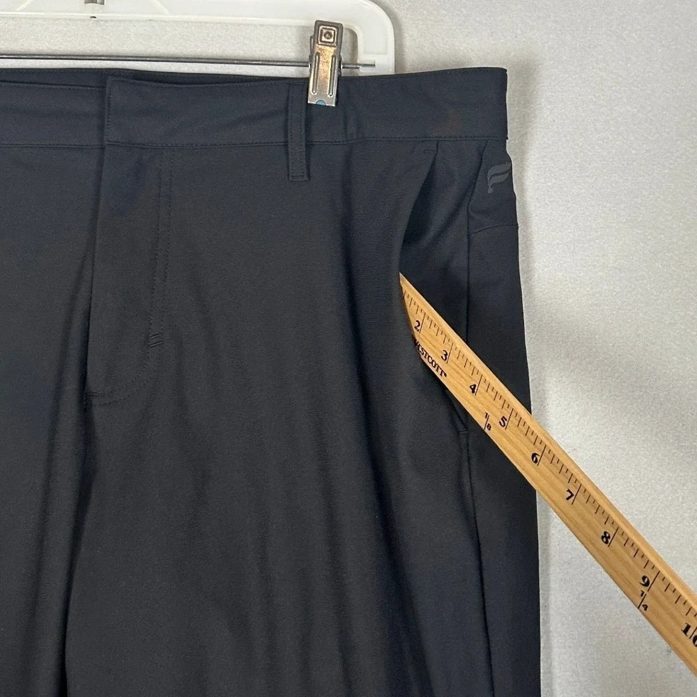 Fabletics Only-Way Pants Mens 36X30 Black Performance Chino Flat Front Straight